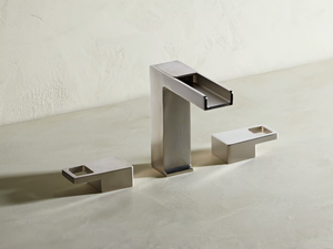 EDGE - 3 hole countertop washbasin tap _ The Watermark Collection